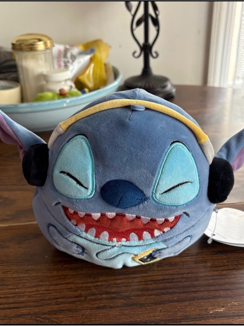Squishmallows Disney Stitch with MP3 Player and Headphones 6.5" Plush